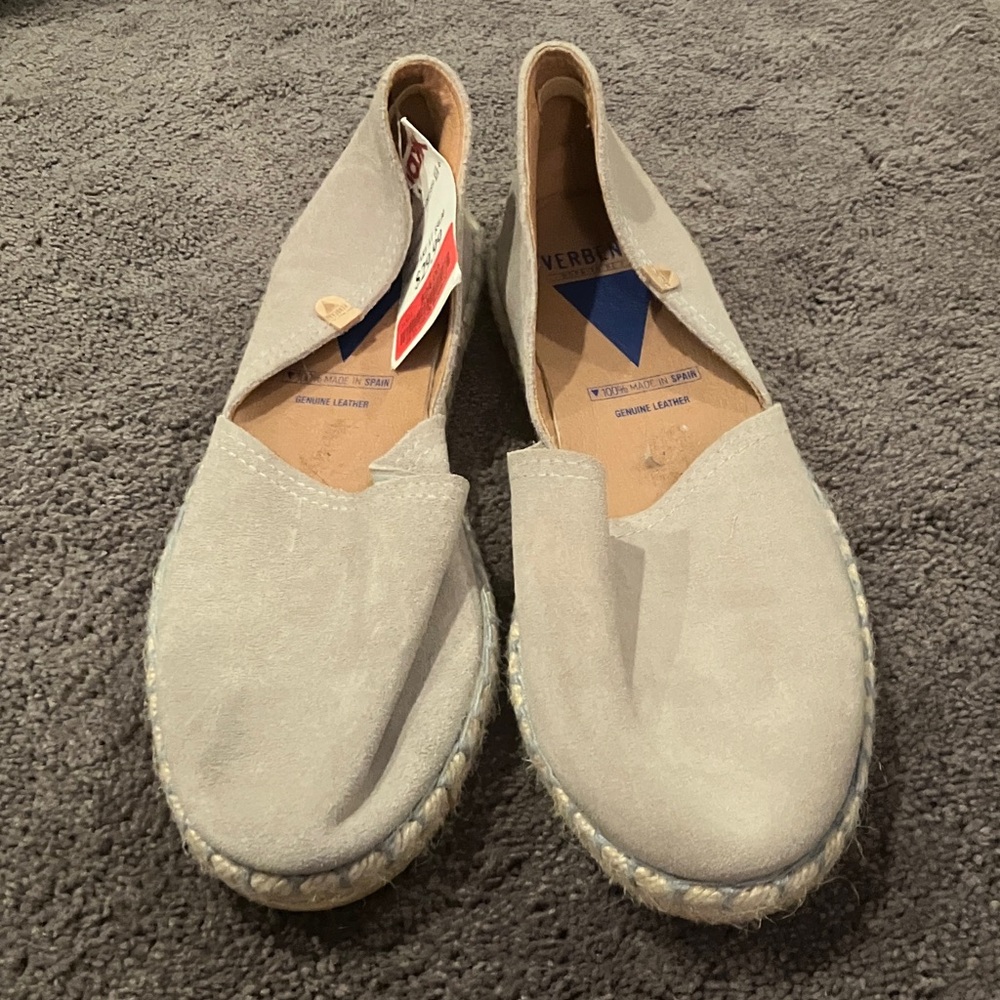 NWT suede espadrilles
